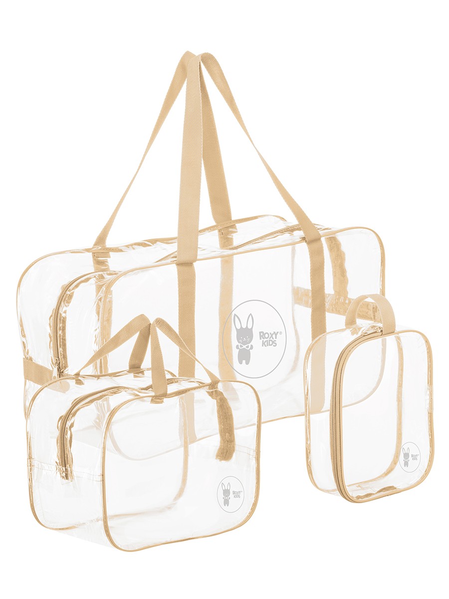 Комплект из 3-х сумок в роддом ROXY-KIDS бежевый