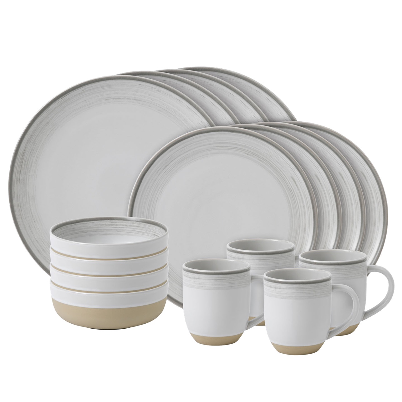 фото Столовый набор royal doulton ed полярный белый, 16пр