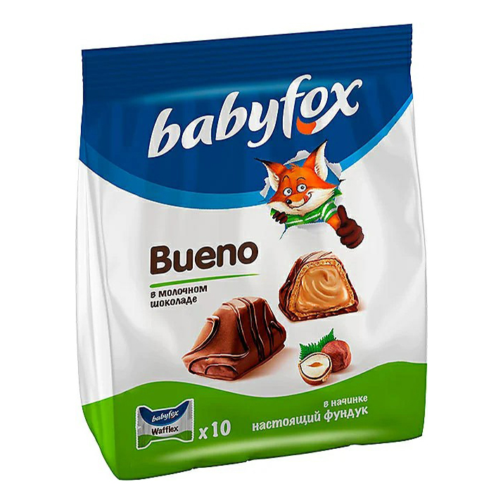 Конфеты вафельные Babyfox Bueno 100 г