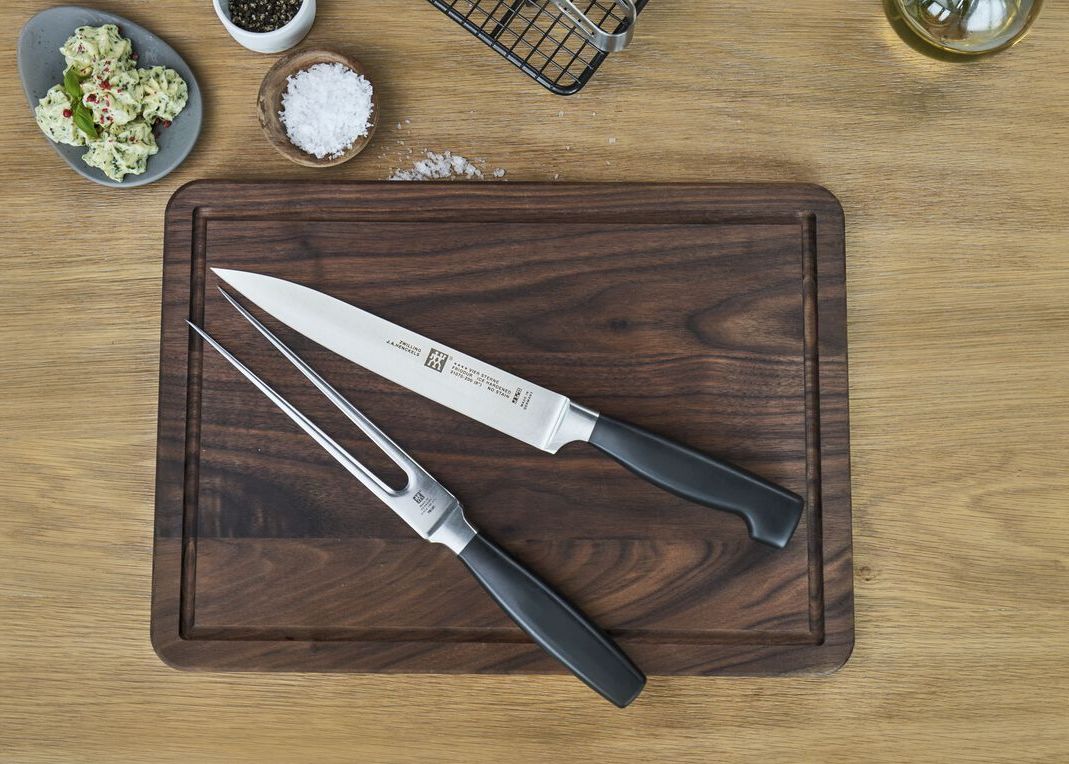 Набор кухонных ножей Zwilling VIER STERNE 31070-200 31072-180 нож + вилка для мяса