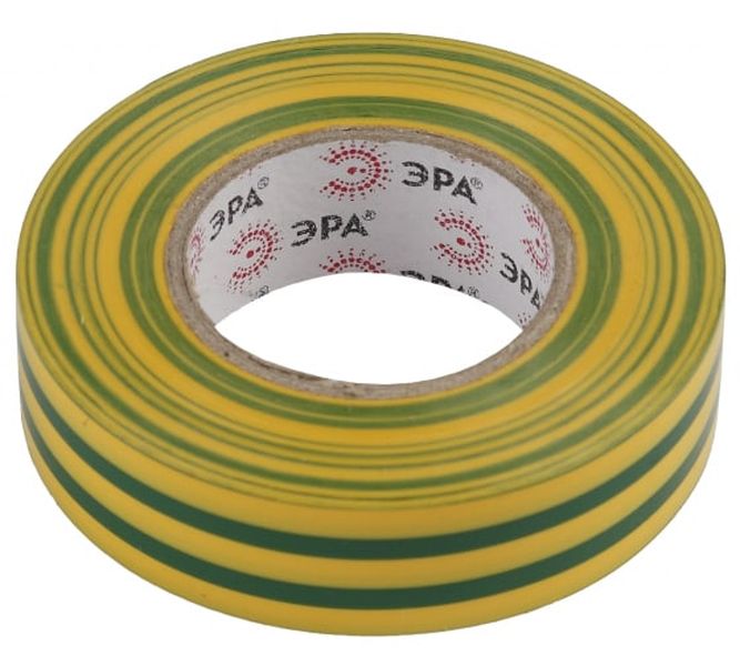 Изолента Эра 43805-43799 15 мм х 20 м желто-зеленая