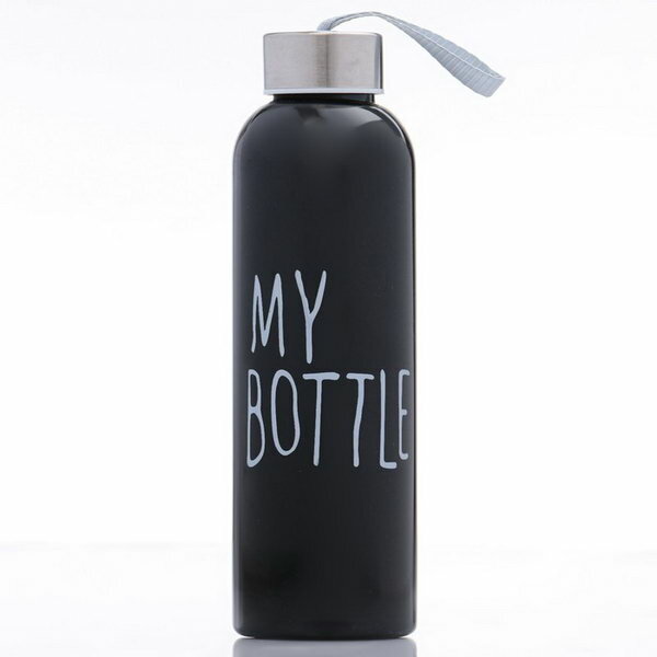 

Бутылка для воды "My bottle", 500 мл, 20 х 6.5 см, Черный