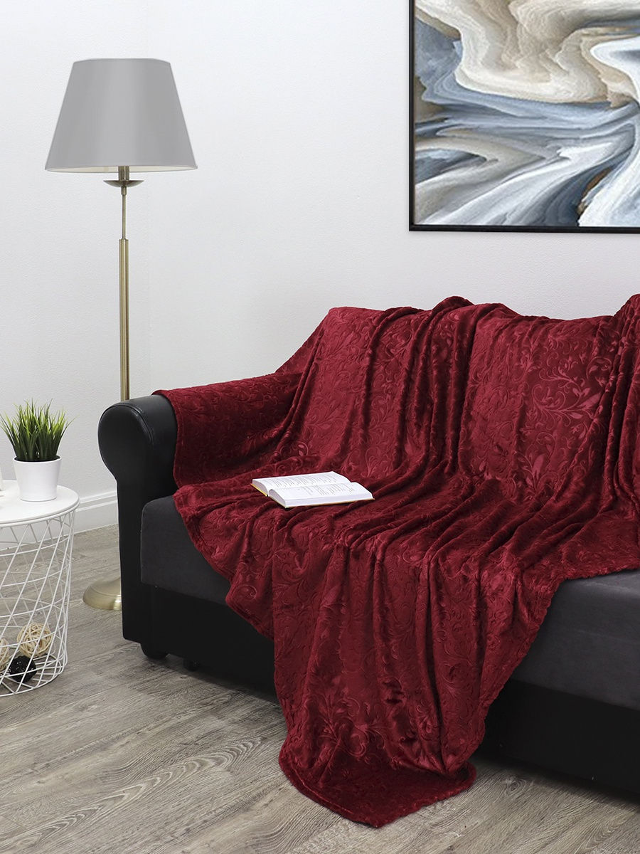 

Плед Фланель (бордовый), 00-00000122