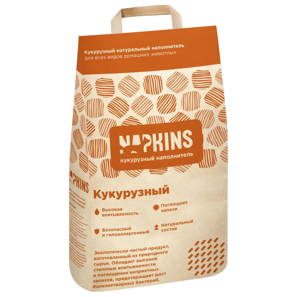 

Впитывающий наполнитель Napkins кукурузный, 4,2л
