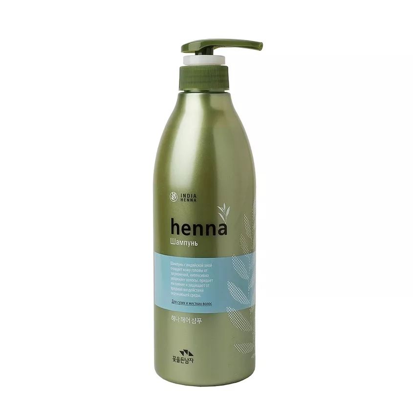 Шампунь Flor de Man MF Henna hair shampoo 730 мл organic henna plant hair dye   brown covering white hair nourishing natural gloss hair care 6 x 10g box