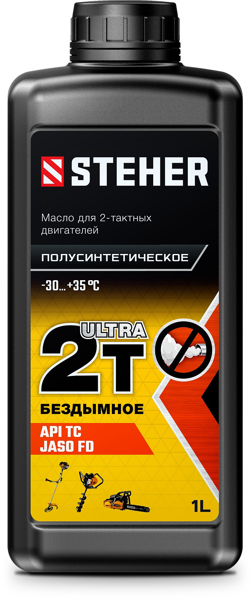 Масло полусинтетическое STEHER 2Т-Ultra, 1 л, для 2-тактных двигателей (76002-1)