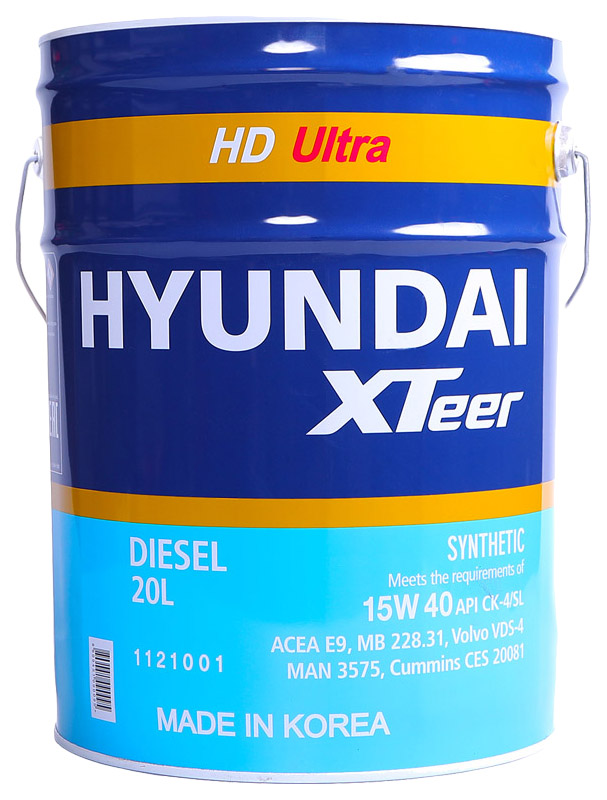 

Моторное масло HYUNDAI XTeer HD ULTRA 15W40 20л