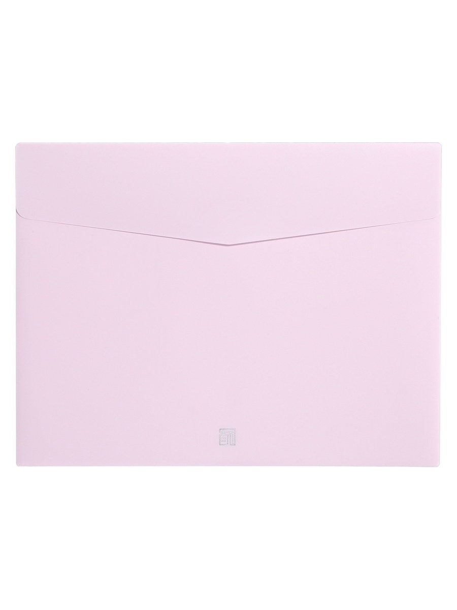 Папка-конверт на липучке горизонтальная A4 COMIX Morandi, розовая