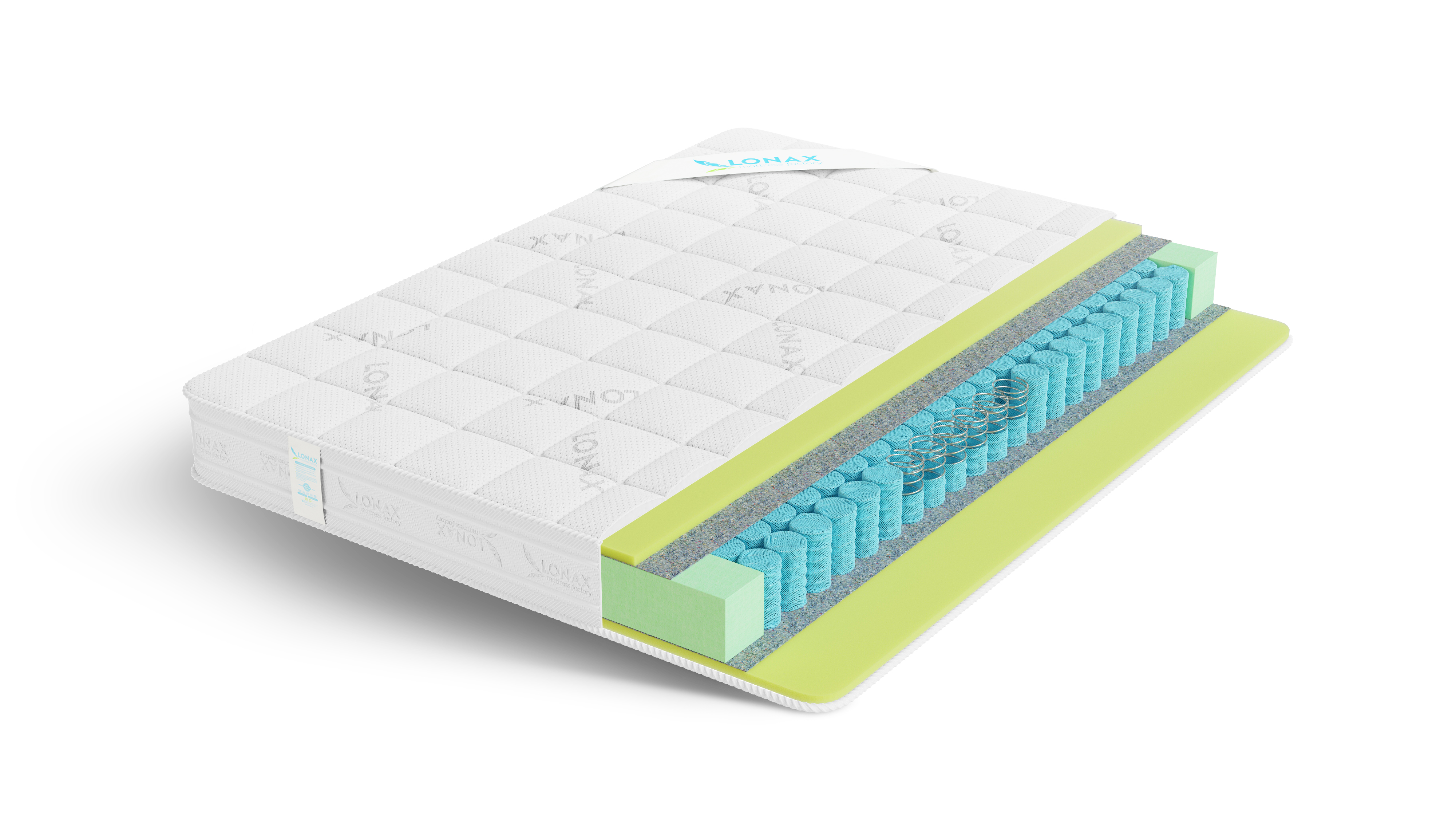 

Матрас пружинный Lonax ППУ TFK/chstds_lonLPPUTFK_125x190, Белый, Lonax ППУ TFK