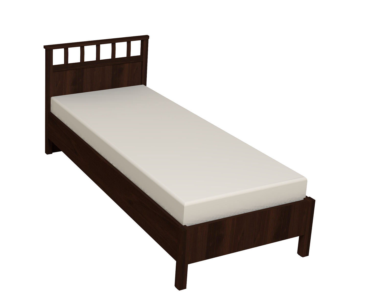 

Кровать с ортопедическим основанием (дерево) Sherlock 50 Люкс 90х200, орех