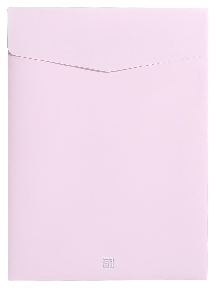 Папка-конверт на липучке вертикальная A4 COMIX Morandi, розовая