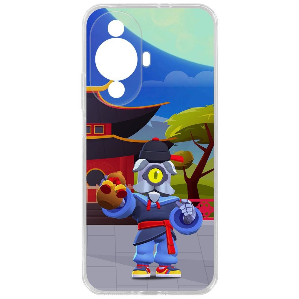 

Чехол-накладка Krutoff Clear Case Brawl Stars-Великий Мастер Барли для Huawei Nova 11, Прозрачный