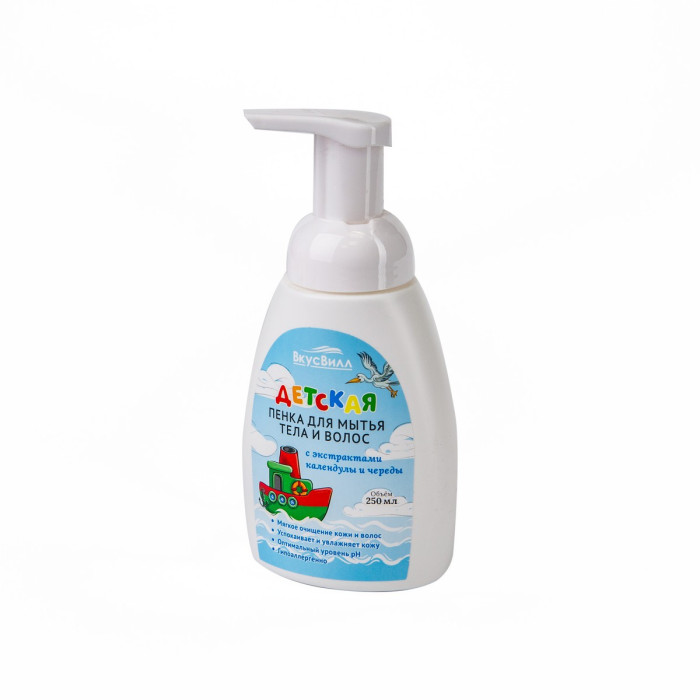 

Пена ВкусВилл для купания детская 0+ 250 мл