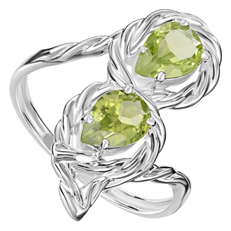 

Кольцо из серебра с хризолитом , LAZURIT-ONLINE 808400, 808400