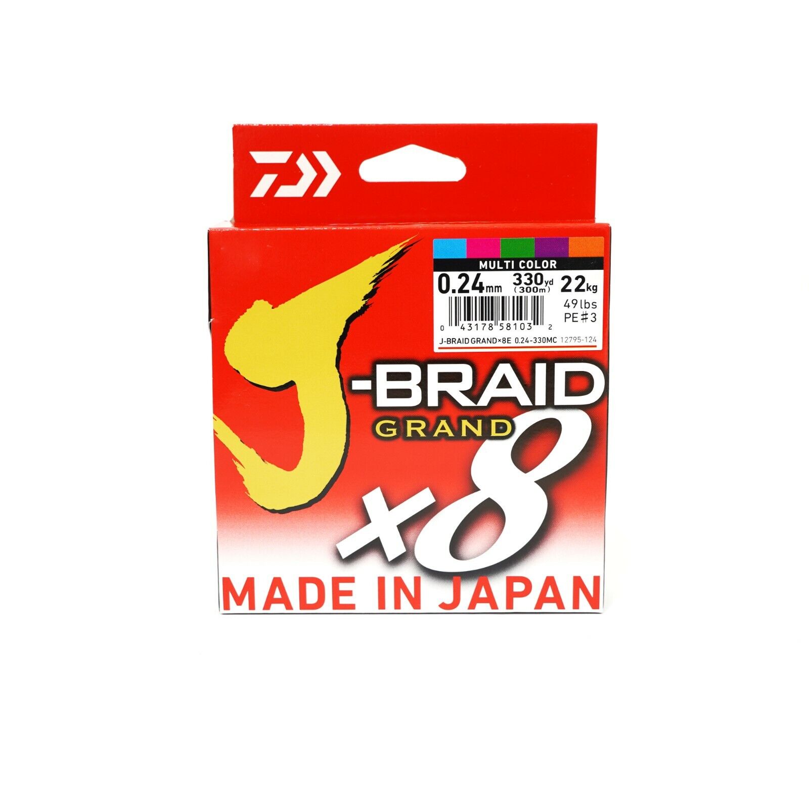 Шнур Daiwa J-braid Grand X8 135м. 0.16мм. GRAY LIGHT