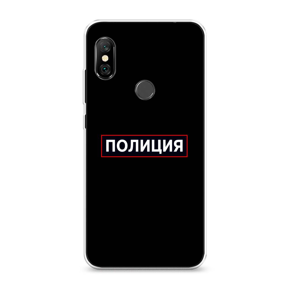 фото Чехол awog "police logo" для xiaomi redmi note 6 pro