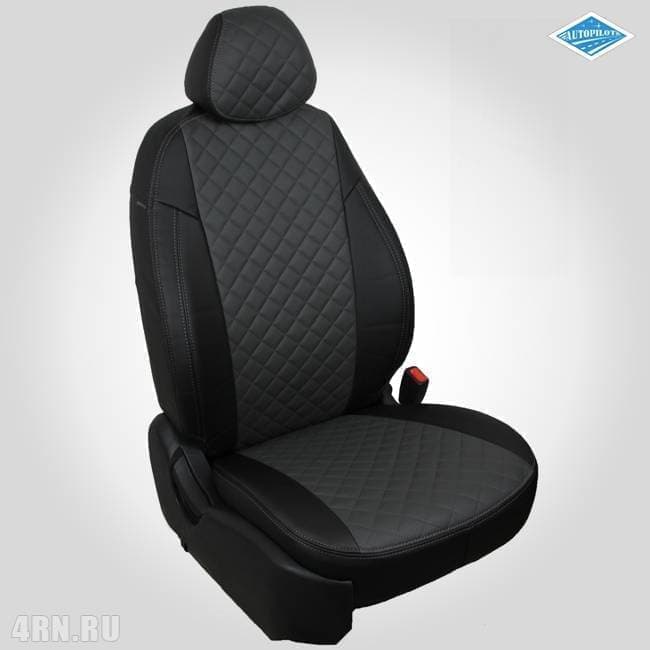 

Авточехлы Автопилот для Chevrolet Cobalt (2011-2015) алькантара Ромб черно-серый