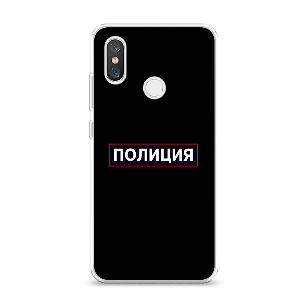 

Чехол Awog на Xiaomi Mi 8 "Police logo", Разноцветный, 33550-5