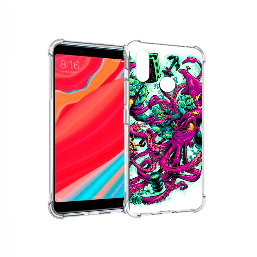 

Чехол MyPads Tocco для Xiaomi Mi Mix 2S фиолетовый кракен (PT110206.315.657), Прозрачный, Tocco