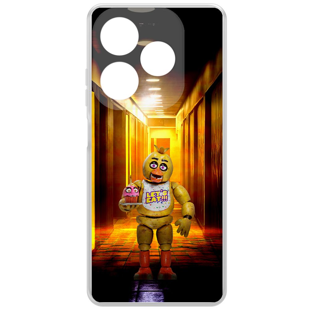 Чехол-накладка Krutoff Clear Case ФНАФ - Чика для INFINIX Smart 8