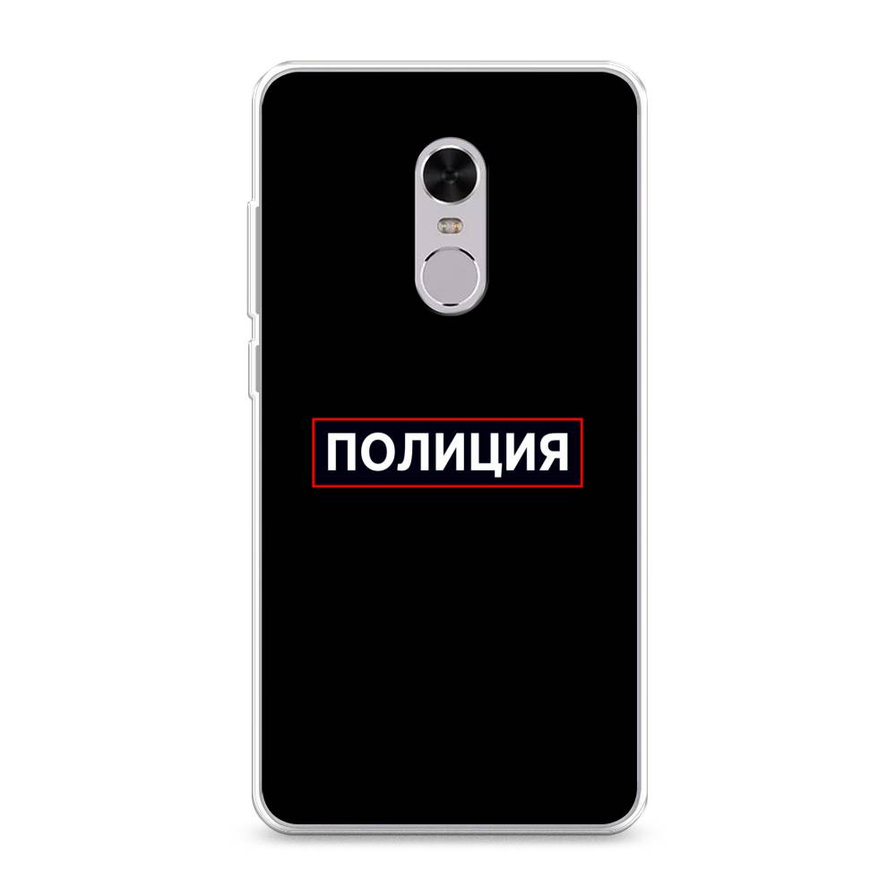 фото Чехол awog "police logo" для xiaomi redmi note 4