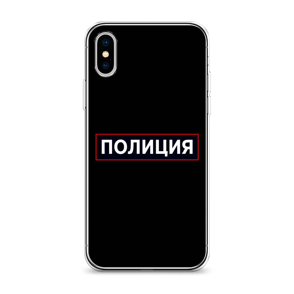 фото Чехол awog "police logo" для apple iphone xs max (10s max)