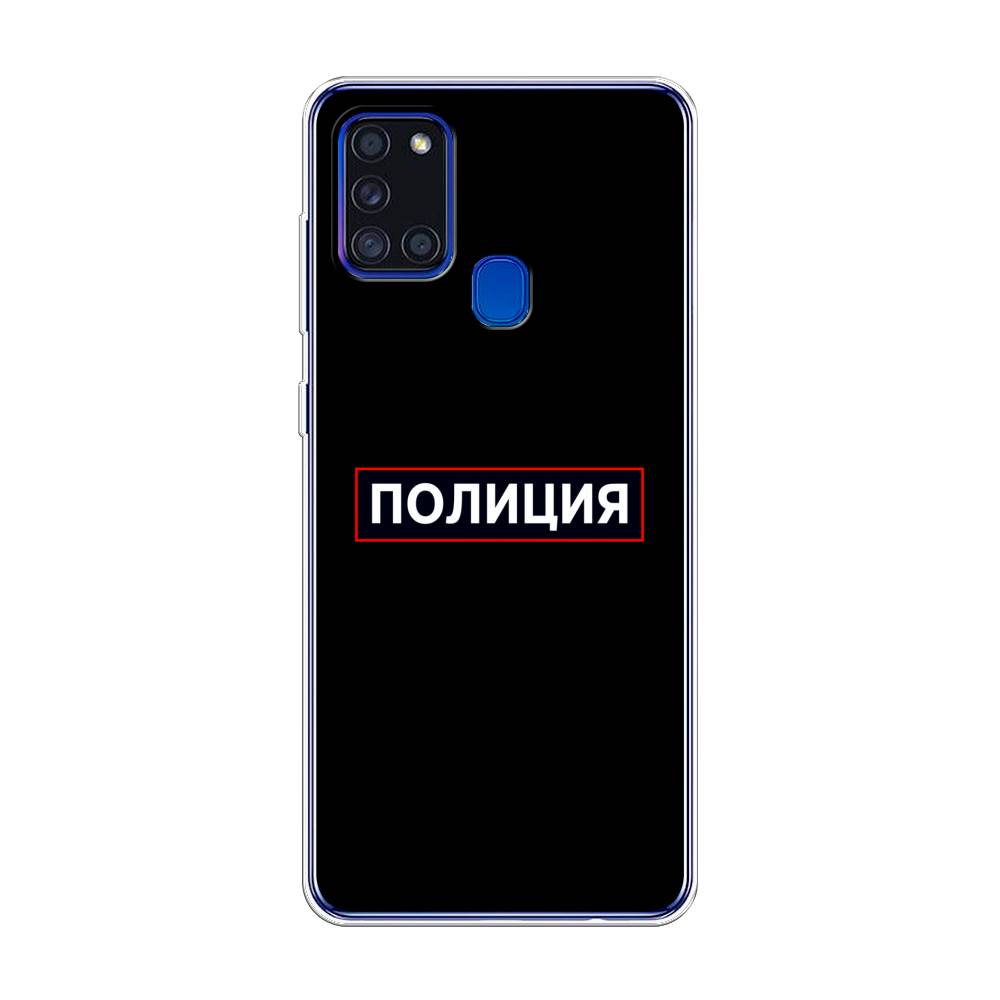 

Чехол Awog на Samsung Galaxy A21s / Самсунг A21s "Police logo", Разноцветный, 2100250-5