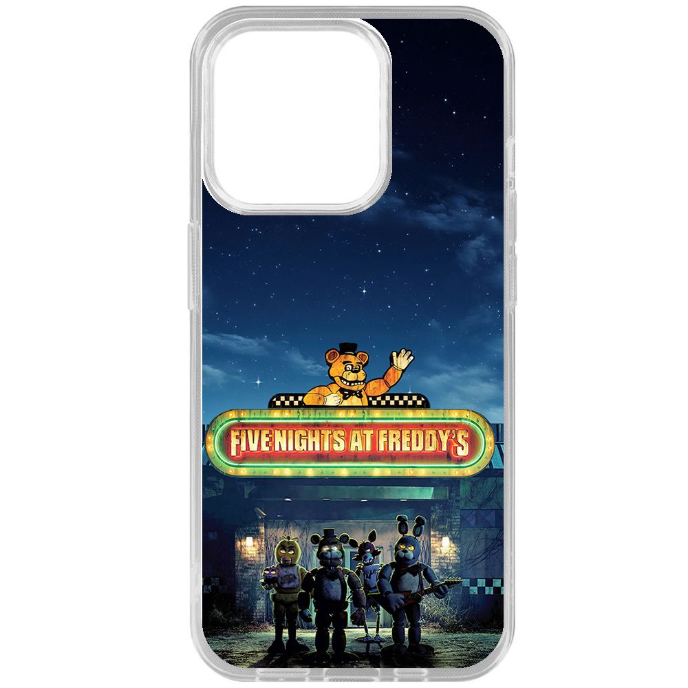 

Чехол-накладка Krutoff Clear Case ФНАФ - Банда вместе для iPhone 15 Pro, Прозрачный
