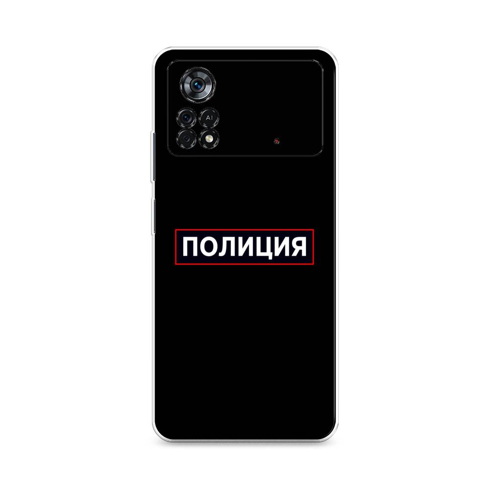 

Чехол Awog на Poco X4 Pro 5G "Police logo", Разноцветный, 313150-5