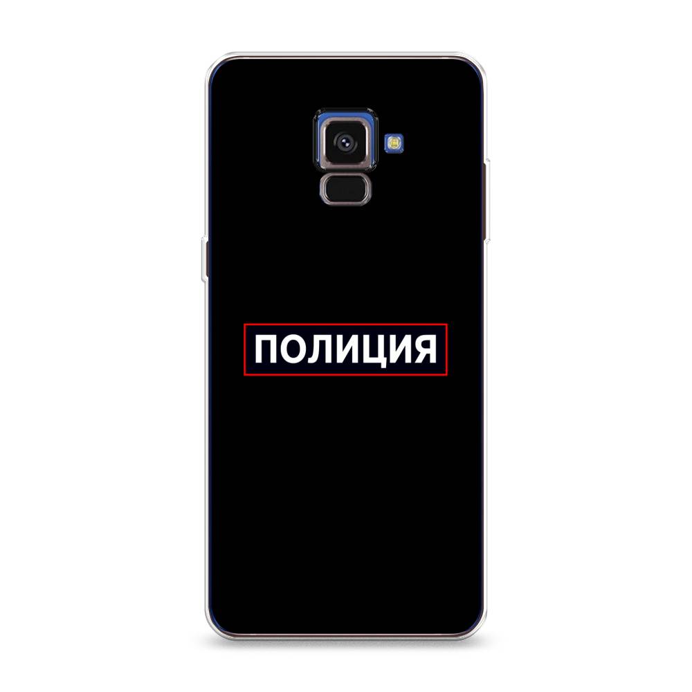 

Чехол Awog на Samsung Galaxy A8 2018 "Police logo", Разноцветный, 25450-5