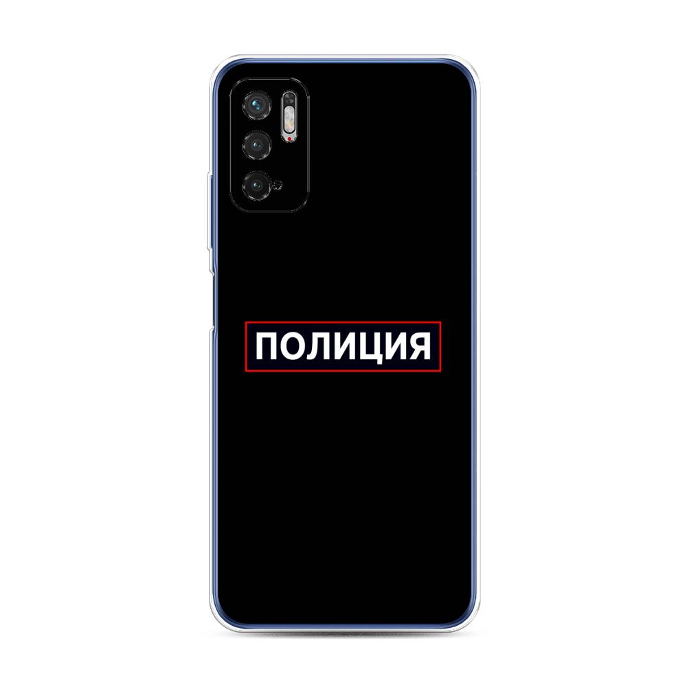 фото Чехол awog "police logo" для xiaomi redmi note 10 5g