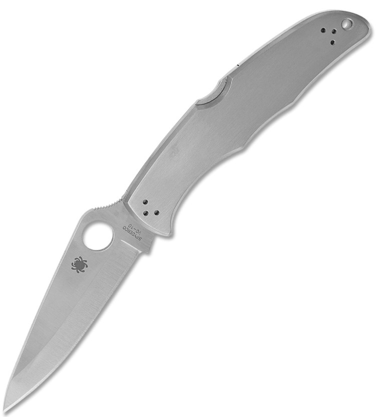 

Туристический нож Spyderco Stainless, stainless, Серебристый, Stainless