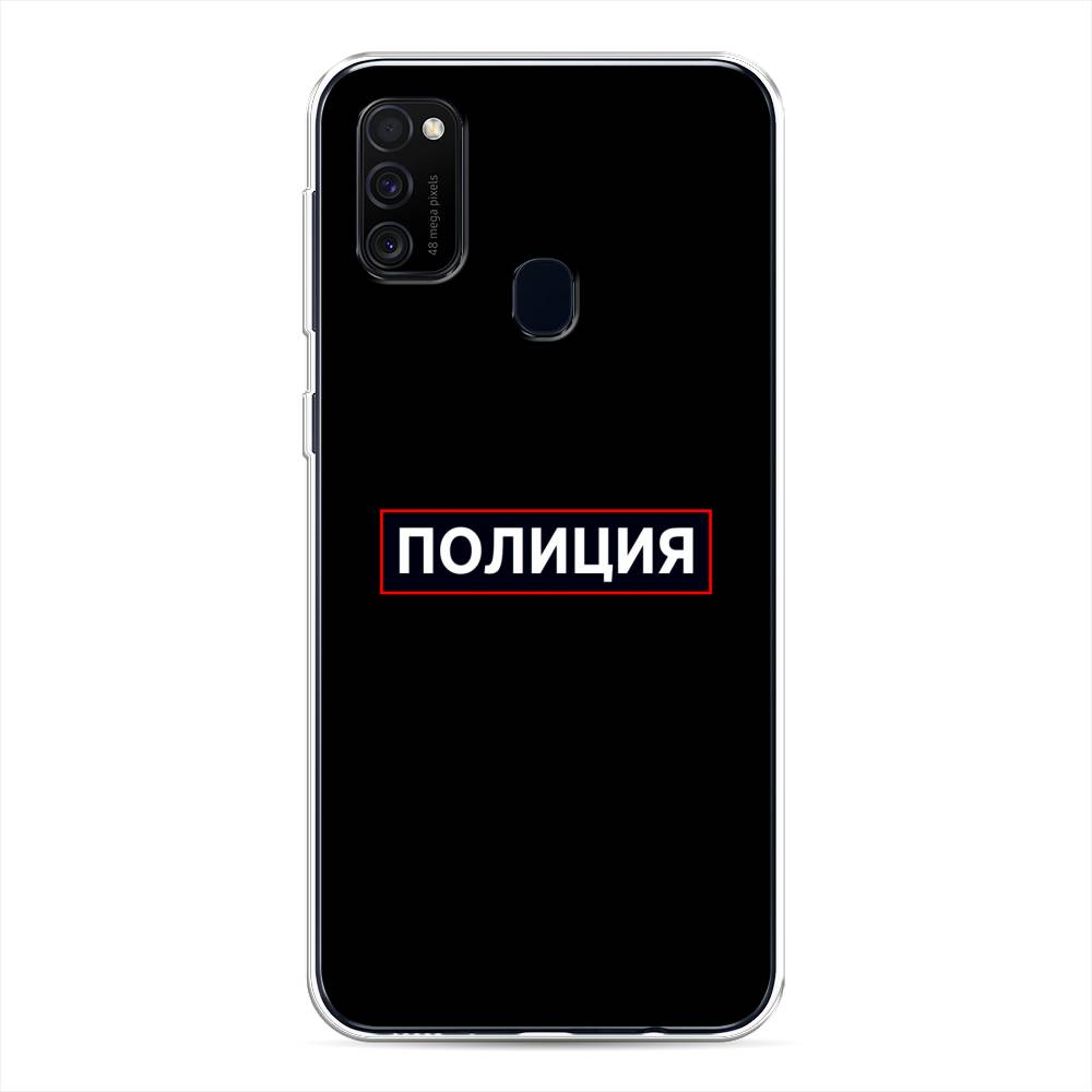 

Чехол Awog на Samsung Galaxy M21 "Police logo", Разноцветный, 29750-5