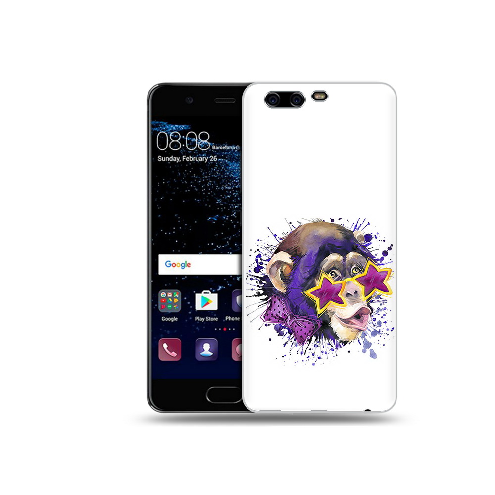 Чехол MyPads Tocco для Huawei P10 Plus обезьяна в очках (PT60941.40.524)