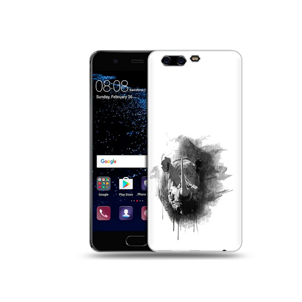

Чехол MyPads Tocco для Huawei P10 Plus носорог (PT60941.40.523), Прозрачный, Tocco