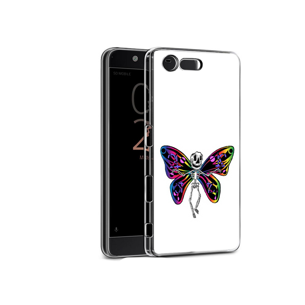 

Чехол MyPads Tocco для Sony Xperia X Compact эффект бабочки (PT50548.245.701), Прозрачный, Tocco