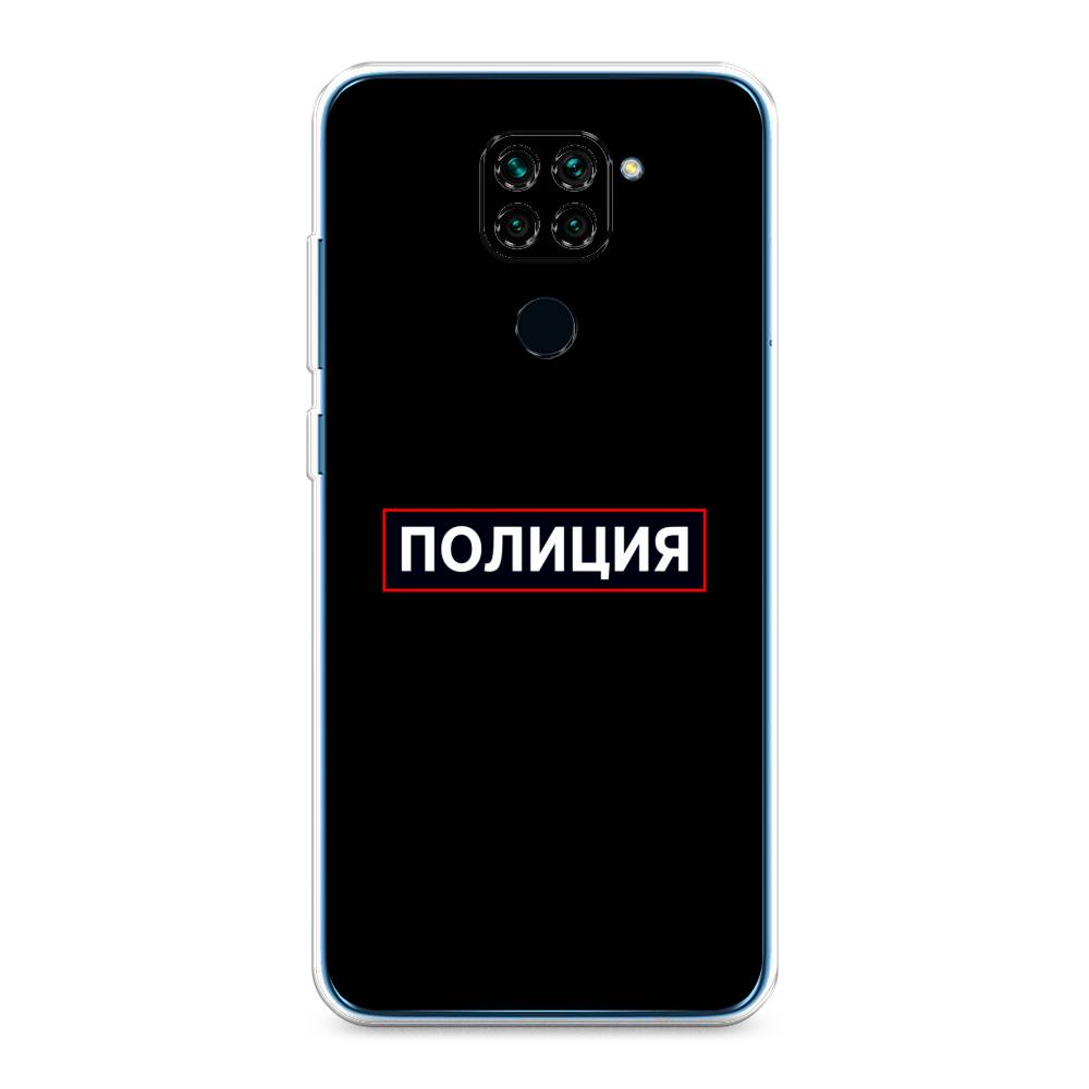 фото Чехол awog "police logo" для xiaomi redmi note 9