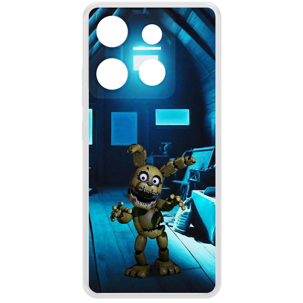 

Чехол-накладка Krutoff Clear Case ФНАФ - Плюштрап для INFINIX Smart 7 HD, Прозрачный