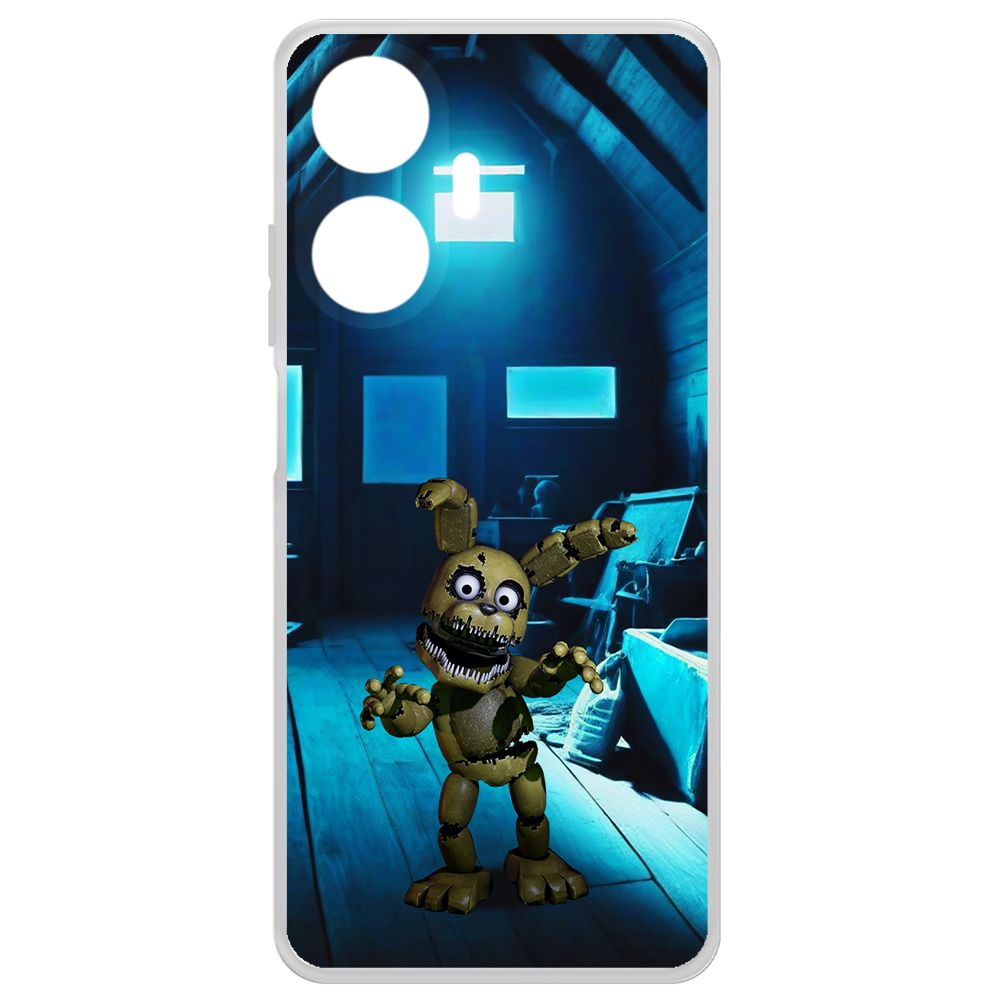 

Чехол-накладка Krutoff Clear Case ФНАФ - Плюштрап для Realme C55, Прозрачный