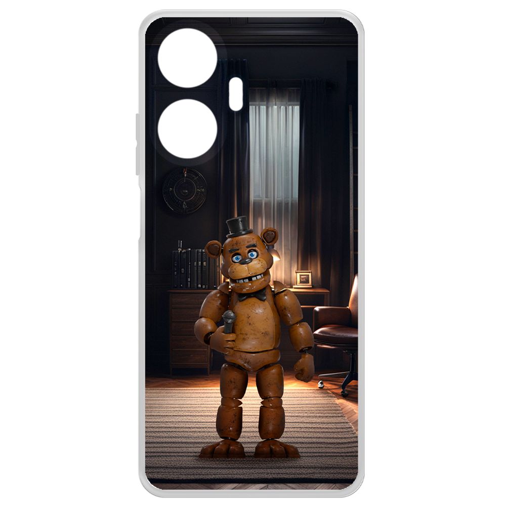 

Чехол-накладка Krutoff Clear Case ФНАФ - Медведь Фредди для Realme C55, Прозрачный