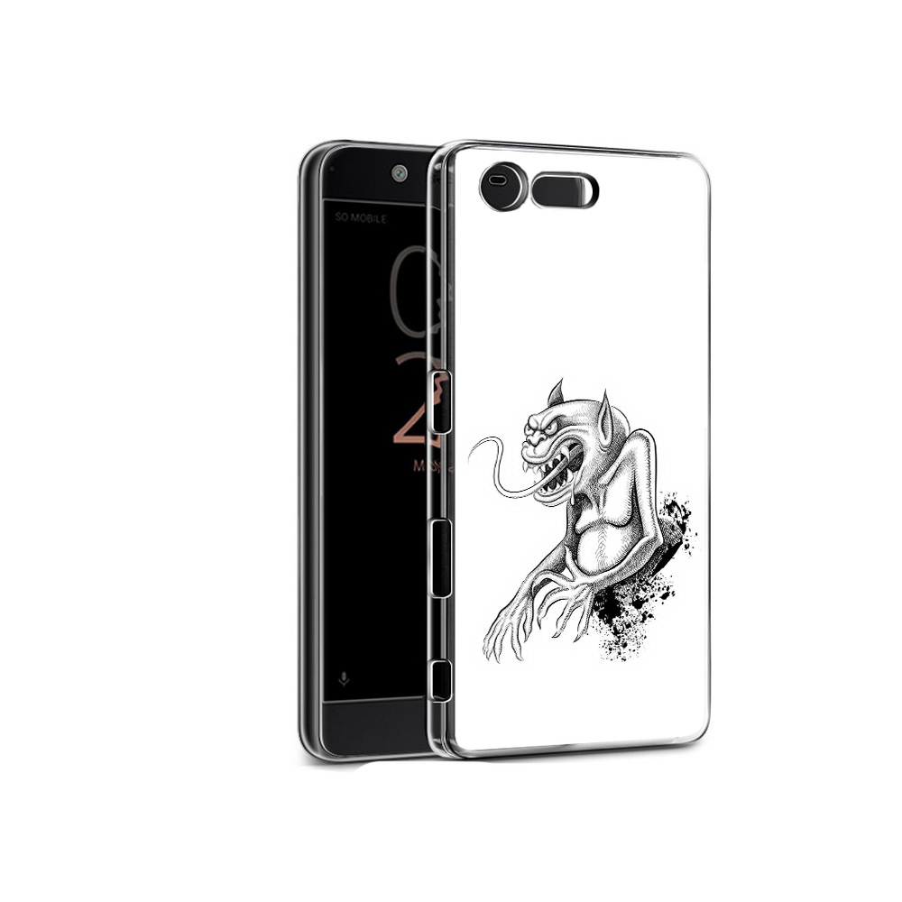 

Чехол MyPads Tocco для Sony Xperia X Compact чорт (PT50548.245.692), Прозрачный, Tocco