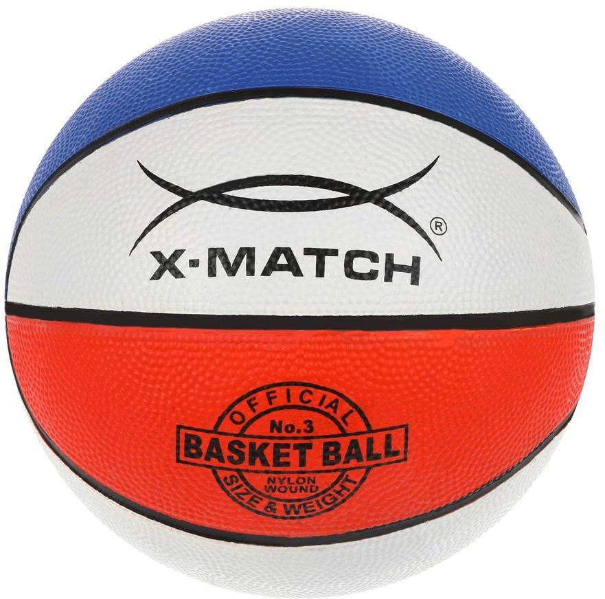 

Мяч баскетбольный X-Match, размер 3, Белый;синий;красный, 56460