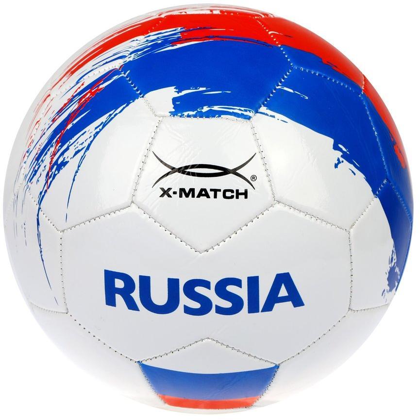 

Мяч футбольный X-Match, 1 слой PVC, Россия, Белый;синий;красный, 56451