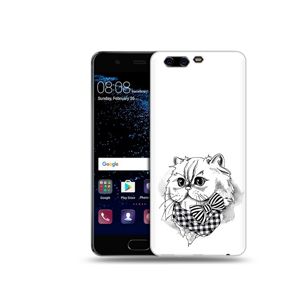 

Чехол MyPads Tocco для Huawei P10 Plus нарисованная красивая кошечка (PT60941.40.503), Прозрачный, Tocco