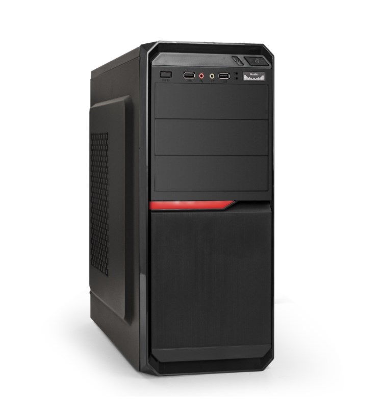 

Корпус компьютерный ExeGate Miditower AX-251-500W-12 Black (EX287506RUS), EX287506RUS