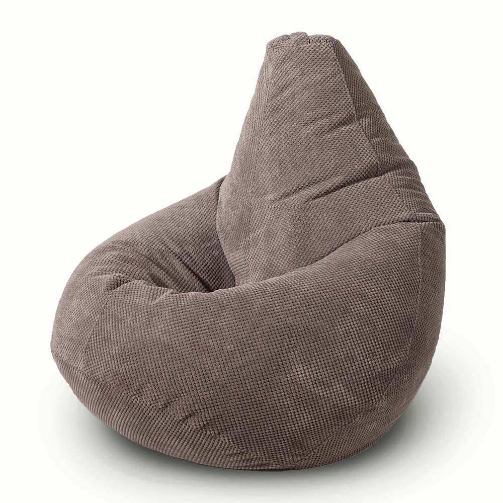 

Кресло мешок груша XXXXL Комфорт, 3Д велюр, какао, Коричневый, Кресло груша 3Д велюр