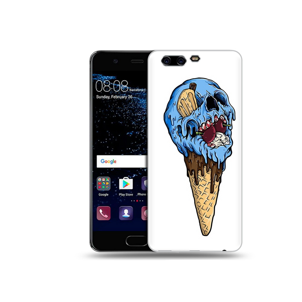 

Чехол MyPads Tocco для Huawei P10 Plus мороженное череп (PT60941.40.484), Прозрачный, Tocco