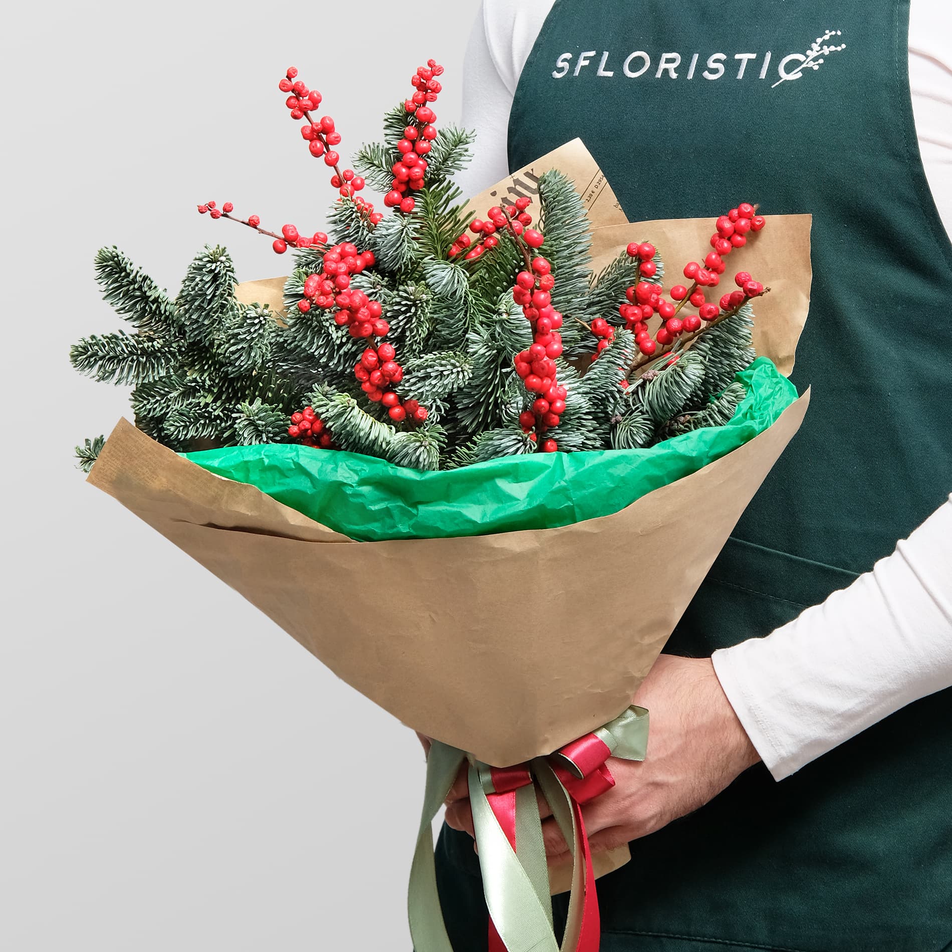 

Букет Studio Floristic из нобилиса 4 шт 40 см Чудесный Лес зеленый