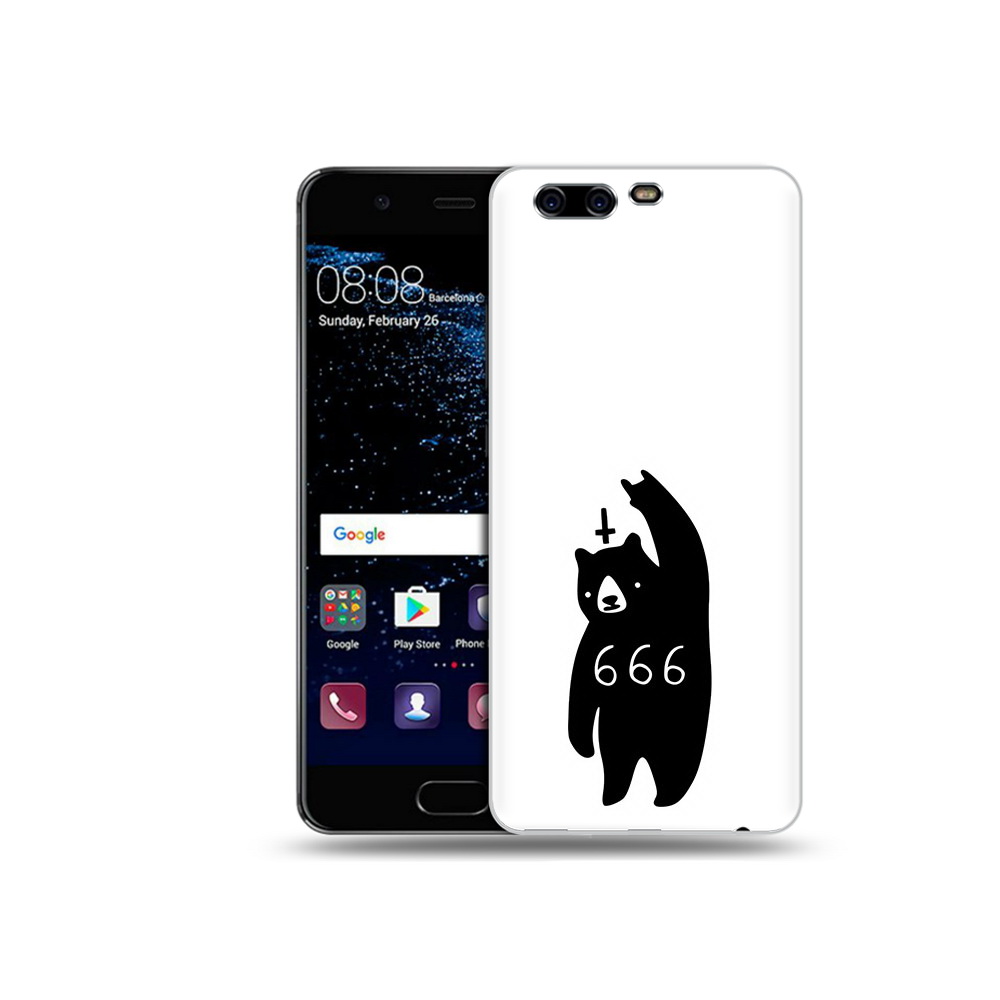 

Чехол MyPads Tocco для Huawei P10 Plus медведь 666 (PT60941.40.462), Прозрачный, Tocco