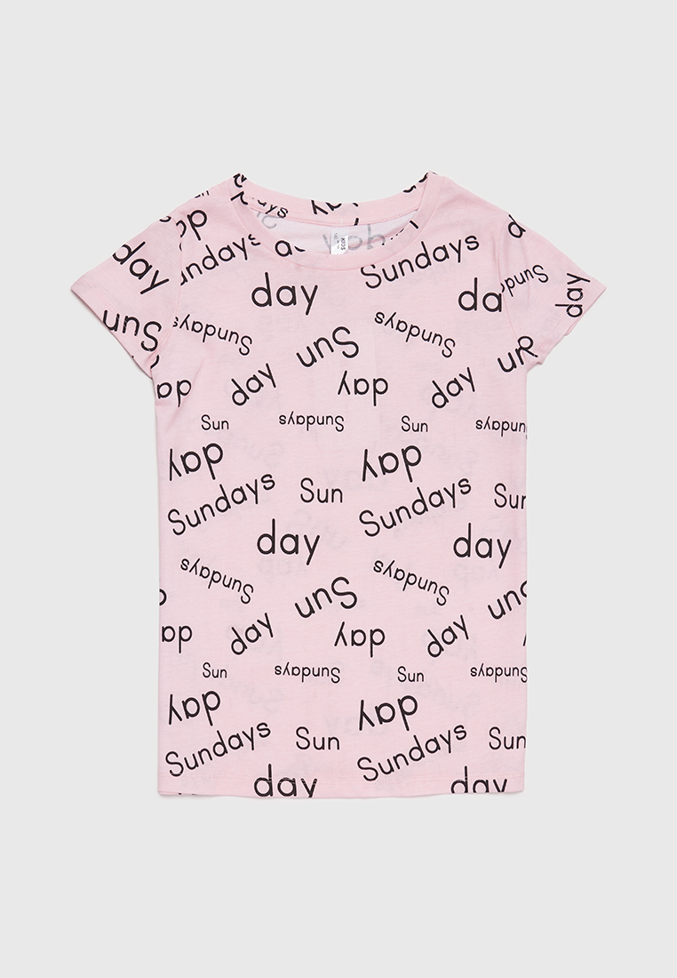 

Футболка детская Modis M212K00595S503 Розовый 152, M212K00595S503